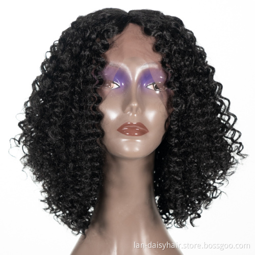 Mongolian Hair Lace Frontal Wigs 13x4  Pre Plucked Bleached Knots Wigs 150 HD Remy Hair Closure Curly Wig